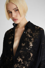 Load image into Gallery viewer, Oversized Long Sleeves Shirt with Lace Detail
