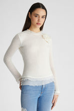 Load image into Gallery viewer, Long Sleeve Blouse with Rose
