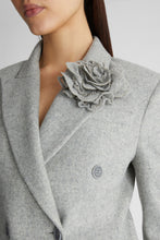 Load image into Gallery viewer, Double Breasted Jacket with Rose
