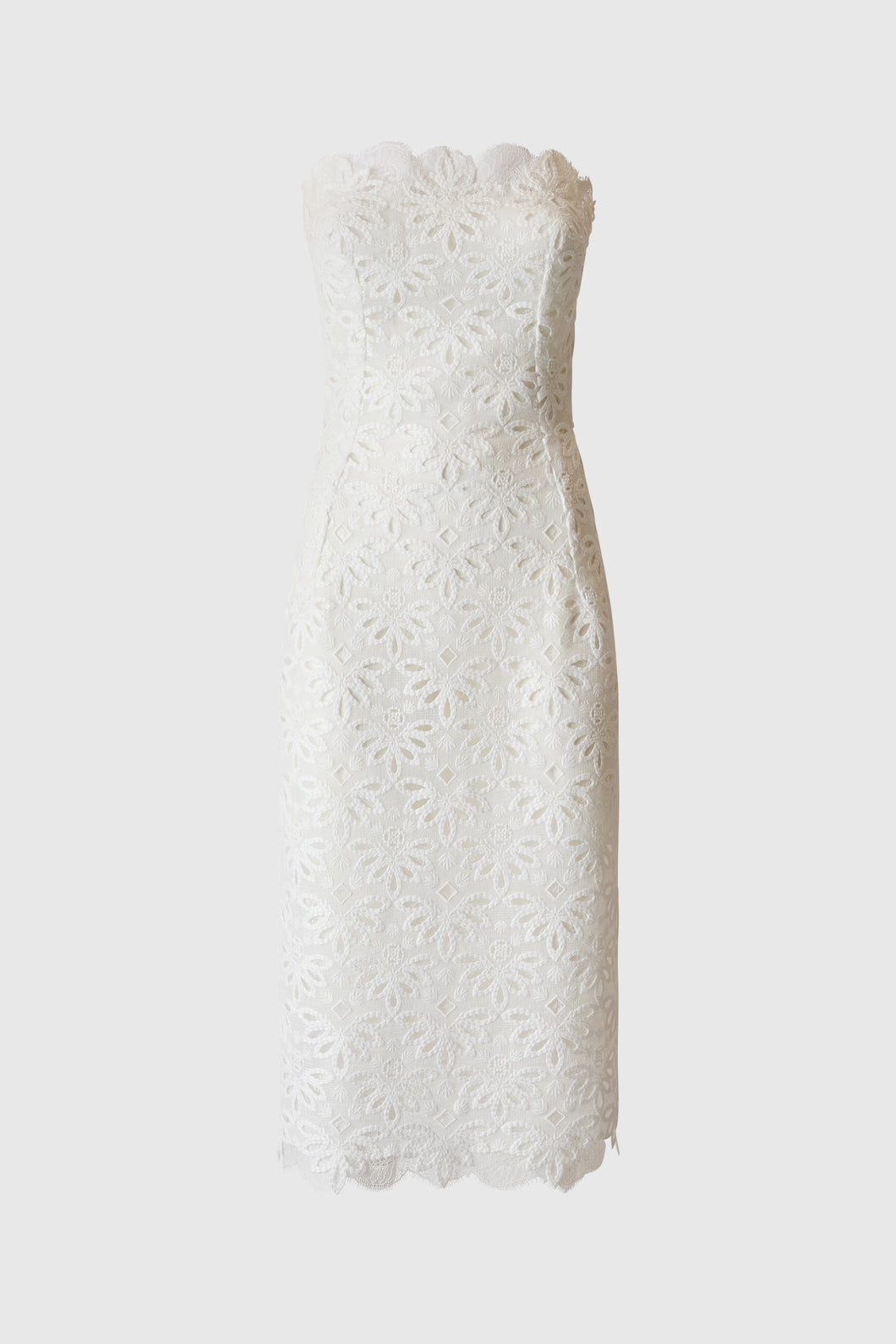 Sangallo lace bustier dress
