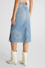Load image into Gallery viewer, Denim longuette skirt
