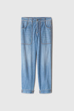 Load image into Gallery viewer, Denim cargo trousers
