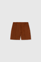 Load image into Gallery viewer, Suede bermuda shorts with handmade shading effect
