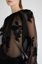 Load image into Gallery viewer, Organza blouse with lace applications
