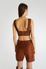 Load image into Gallery viewer, Suede bustier top
