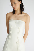 Load image into Gallery viewer, Double wool cloth bustier mini dress
