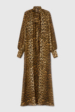 Load image into Gallery viewer, Animal print silk chiffon kaftan
