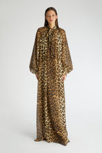 Load image into Gallery viewer, Animal print silk chiffon kaftan
