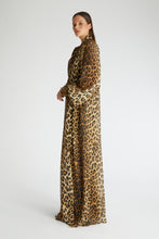 Load image into Gallery viewer, Animal print silk chiffon kaftan
