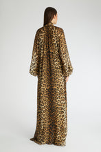 Load image into Gallery viewer, Animal print silk chiffon kaftan
