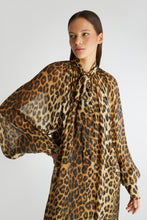 Load image into Gallery viewer, Animal print silk chiffon kaftan
