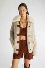 Load image into Gallery viewer, Bomber jacket with shearling collar
