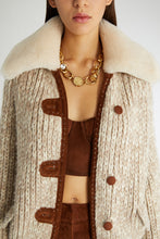 Load image into Gallery viewer, Bomber jacket with shearling collar
