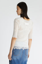 Load image into Gallery viewer, Mohair blend jumper with lace
