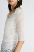 Load image into Gallery viewer, Mohair blend jumper with lace
