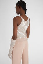 Load image into Gallery viewer, Pure merino wool tank top with sequins
