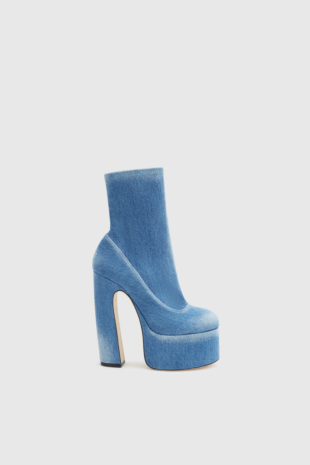 Denim ankle boot