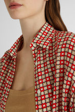 Load image into Gallery viewer, Pure silk tie print shirt
