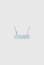 Load image into Gallery viewer, Light denim print deconstructed bra
