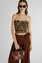 Load image into Gallery viewer, Structured macramé lace bustier
