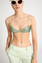 Load image into Gallery viewer, Destructured toulle bra with all over micro crystals
