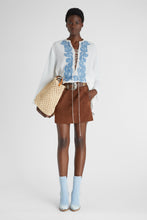 Load image into Gallery viewer, Suede mini skirt with side pockets
