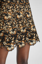 Load image into Gallery viewer, Macramé lace mini skirt with nude-coloured lining
