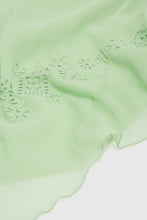 Load image into Gallery viewer, Pure silk chiffon stole with geometric carving made and finished by hand
