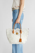Load image into Gallery viewer, Maggie medium in white rafia lace
