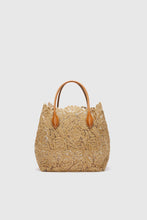 Load image into Gallery viewer, Medium Margot in rafia lace with crystals
