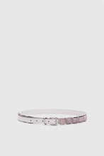 Load image into Gallery viewer, Smooth calfskin belt with stones

