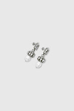 Load image into Gallery viewer, Pearl and crystal earrings
