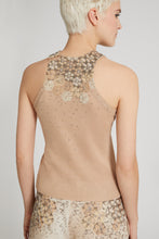 Load image into Gallery viewer, Pure cotton knitted tank top with crystals
