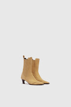 Load image into Gallery viewer, New suede Texan boot with comma heel and side elastic
