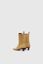 Load image into Gallery viewer, New suede Texan boot with comma heel and side elastic
