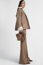 Load image into Gallery viewer, Lambskin jacket with embroidery and shearling lining
