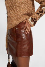 Load image into Gallery viewer, Glossy leather miniskirt

