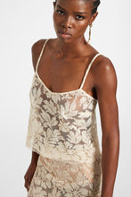 Load image into Gallery viewer, Boxy lace shirt with crystals
