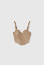 Load image into Gallery viewer, Suede bustier top
