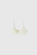 Load image into Gallery viewer, Structured bra in wool and silk blend with thin straps
