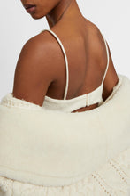 Load image into Gallery viewer, Structured bra in wool and silk blend with thin straps
