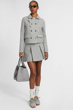 Load image into Gallery viewer, Wool blend mini skirt with pleats
