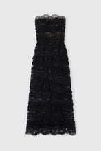 Load image into Gallery viewer, Patchwork bustier dress in lace and georgette
