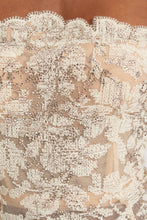 Load image into Gallery viewer, Lace and crystal bustier dress
