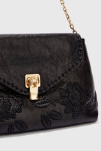 Load image into Gallery viewer, New Joy in embroidered black nappa
