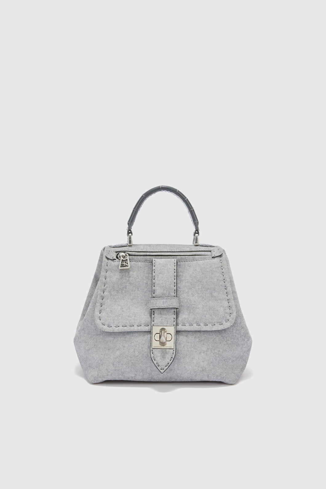 Liza bag in printed crust melange cloth