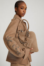 Load image into Gallery viewer, Orsetta large double handle bag in suede
