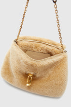 Load image into Gallery viewer, Joy shearling bag with chain handle
