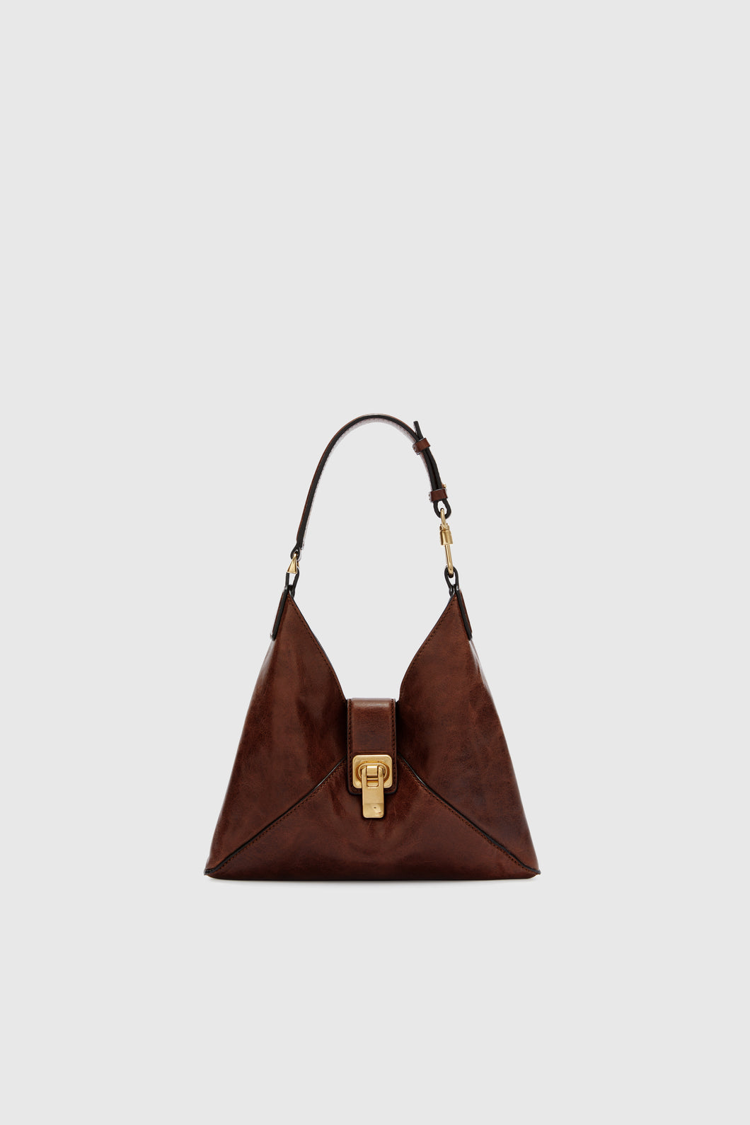 Mini Dudu in vintage-effect vegetable leather