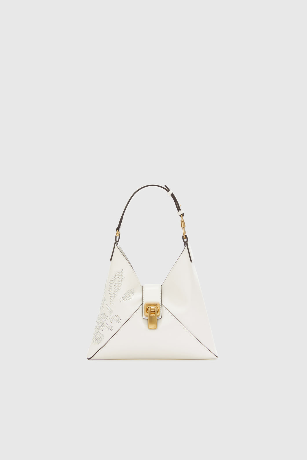 Mini Dudu in calfskin with hand-applied leather ribbon